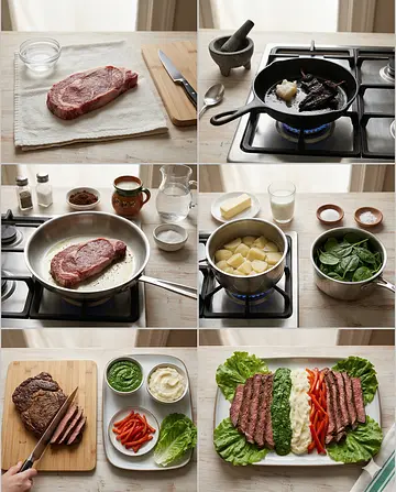 Filete tricolor mexicano - guia visual del proceso