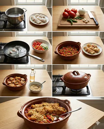 Bacalao de Guerrero - guia visual del proceso