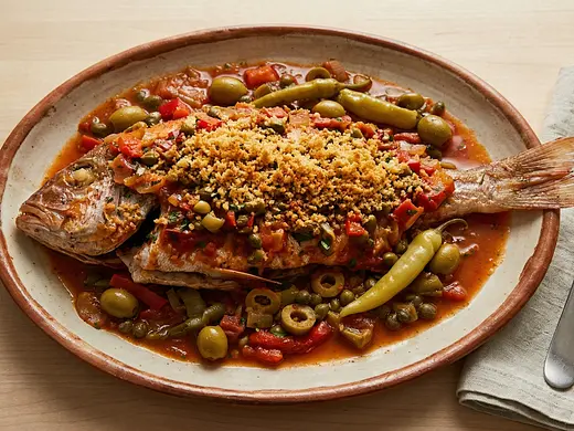 Huachinango a la veracruzana