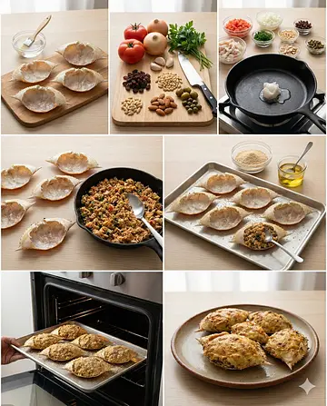 Jaibas rellenas tradicionales - guia visual del proceso