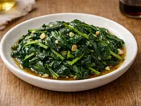 Espinacas salteadas con ajo y manteca