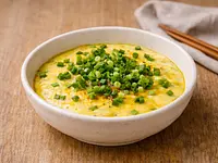 Huevos al vapor con cebollín