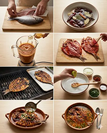 Caldo michi de Jalisco - guia visual del proceso