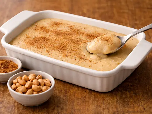 Postre de cacahuate y leche