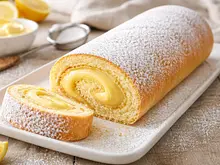 Brazo de gitano casero con crema pastelera