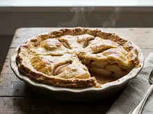 Tarta de peras con un toque de cayena